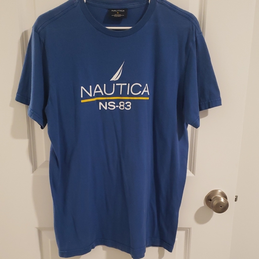 Nautica Men's Blue Graphic Tee
